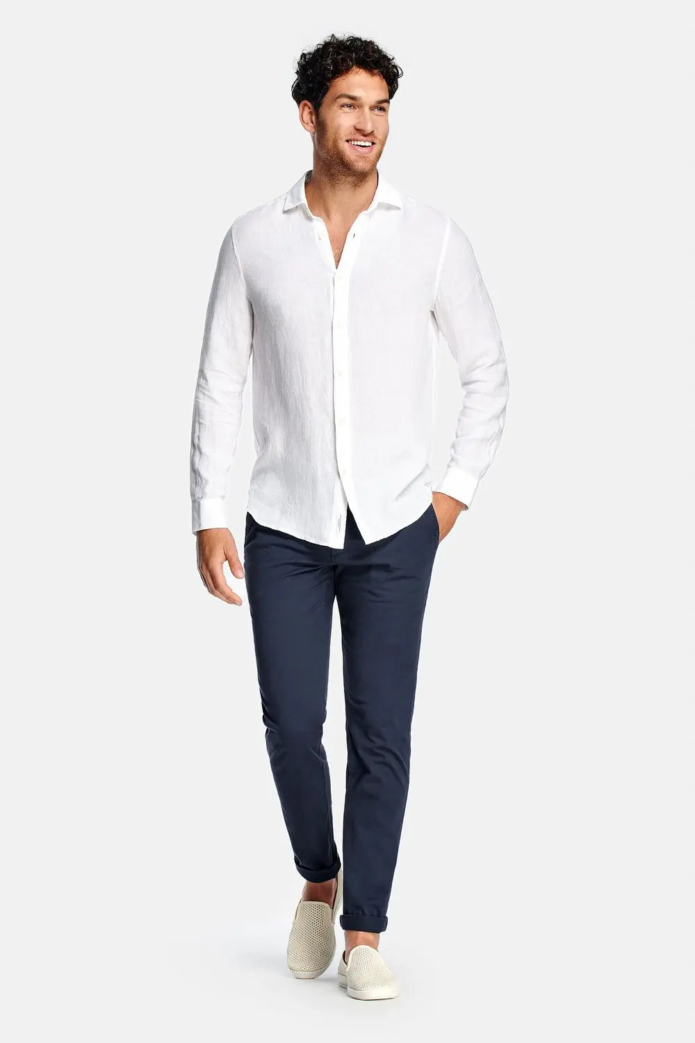 Linen Button-Up, Regular Fit