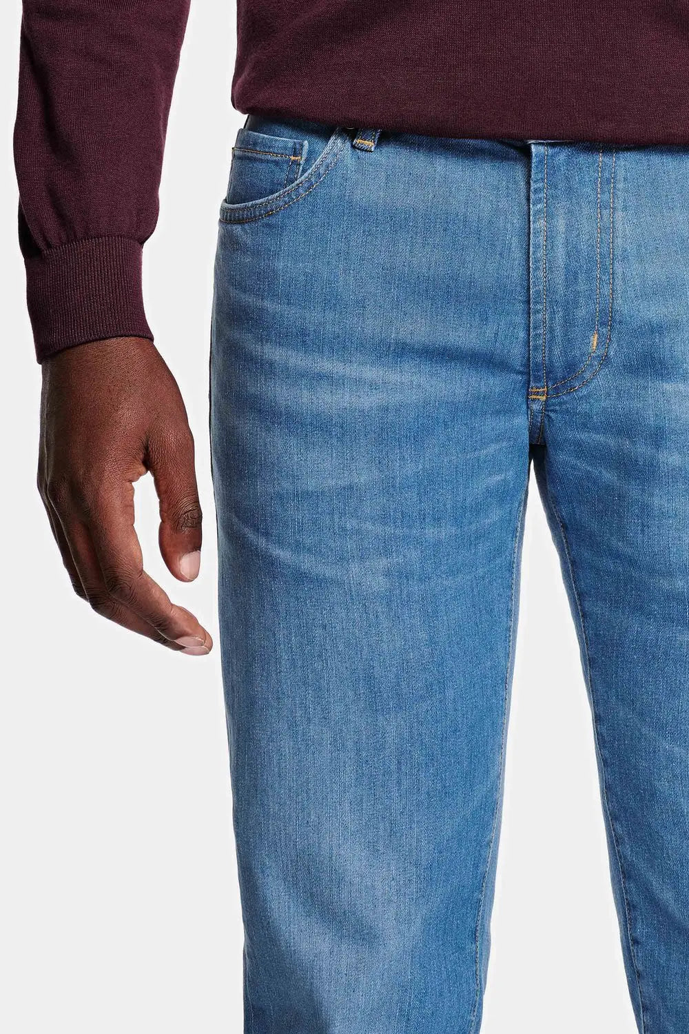 Five-Pocket Straight Jeans