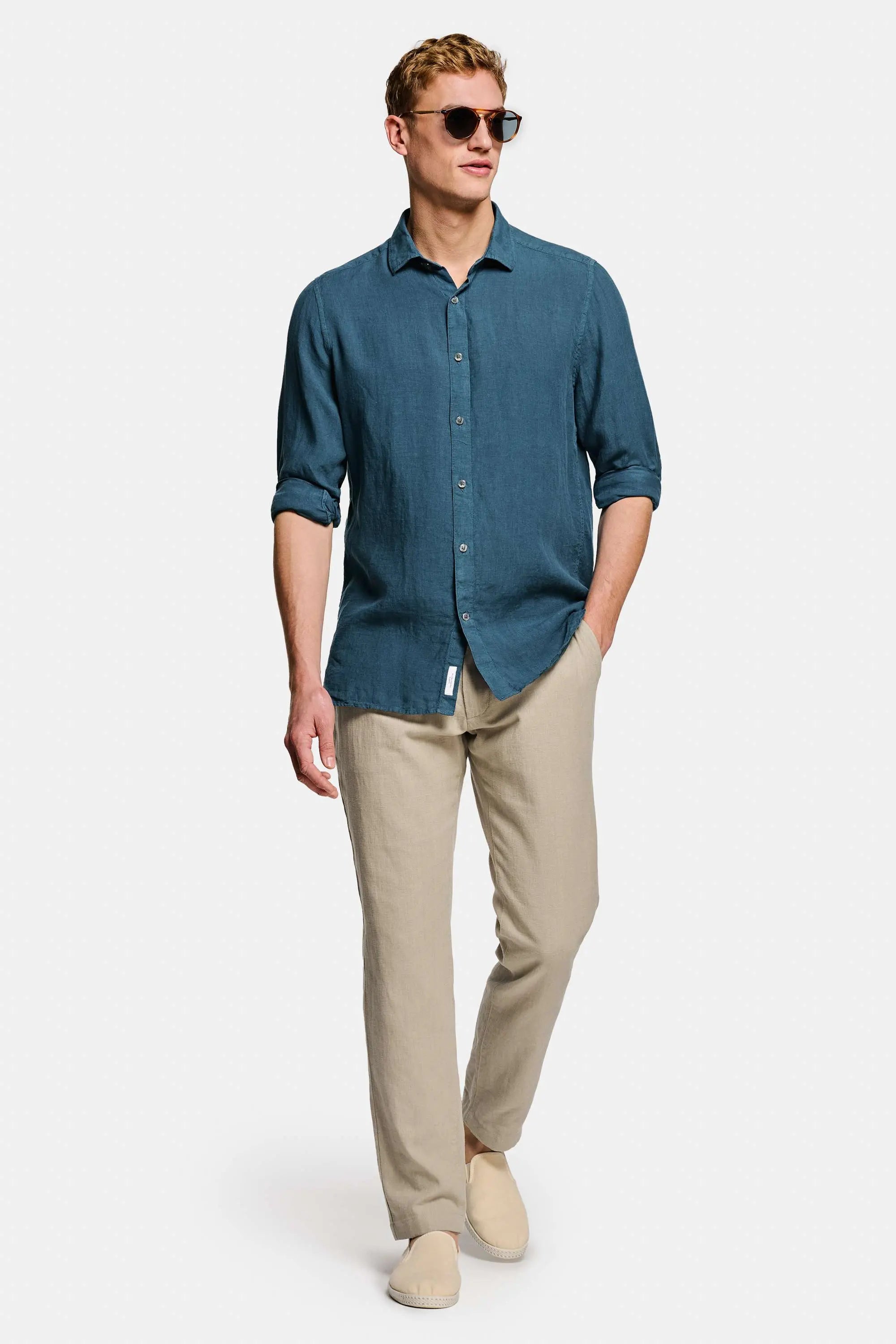 Linen Button-Up, Regular Fit