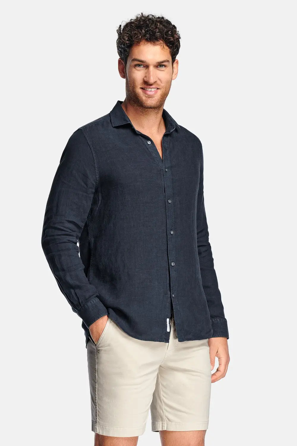 Linen Button-Up, Regular Fit