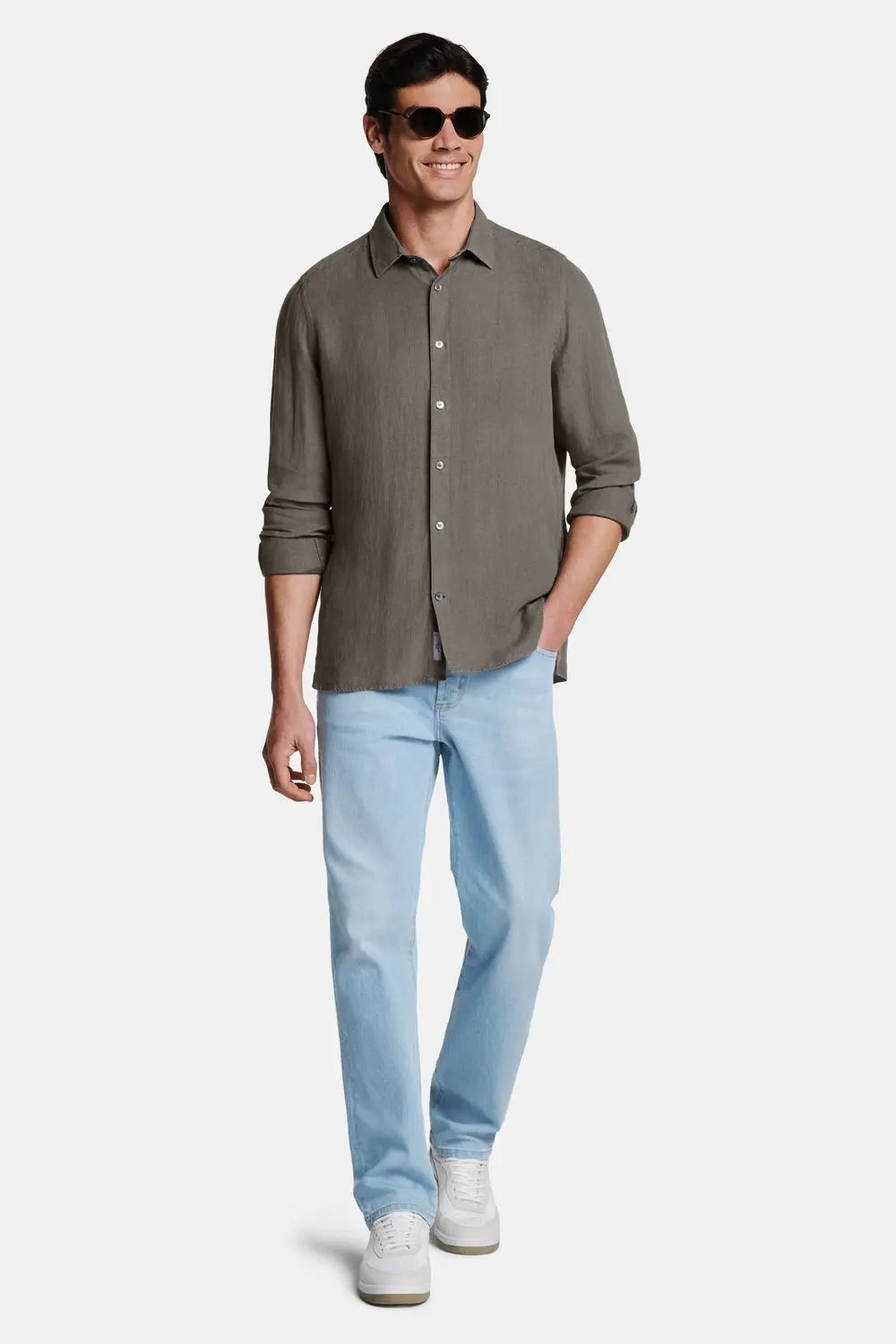 Linen Button-Up, Regular Fit