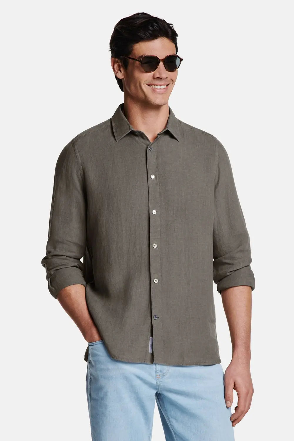 Linen Button-Up, Regular Fit