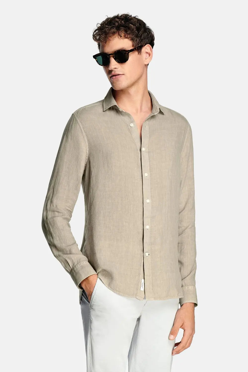 Linen Button-Up, Regular Fit