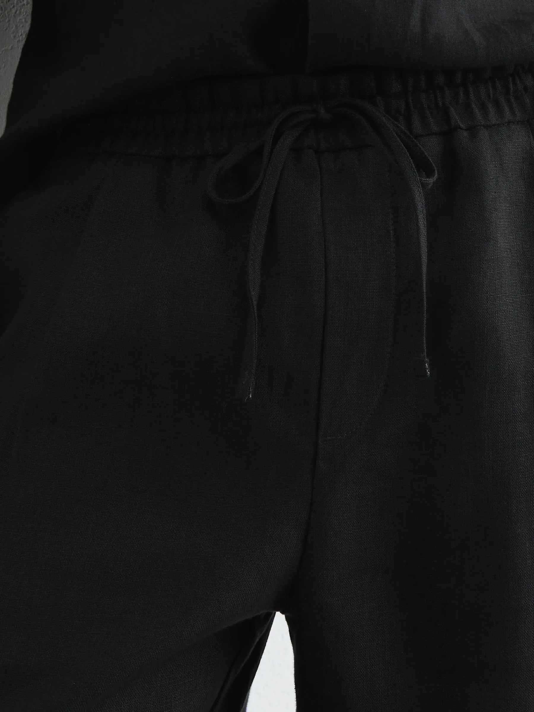 Washed Linen Trousers, Relaxed Fit