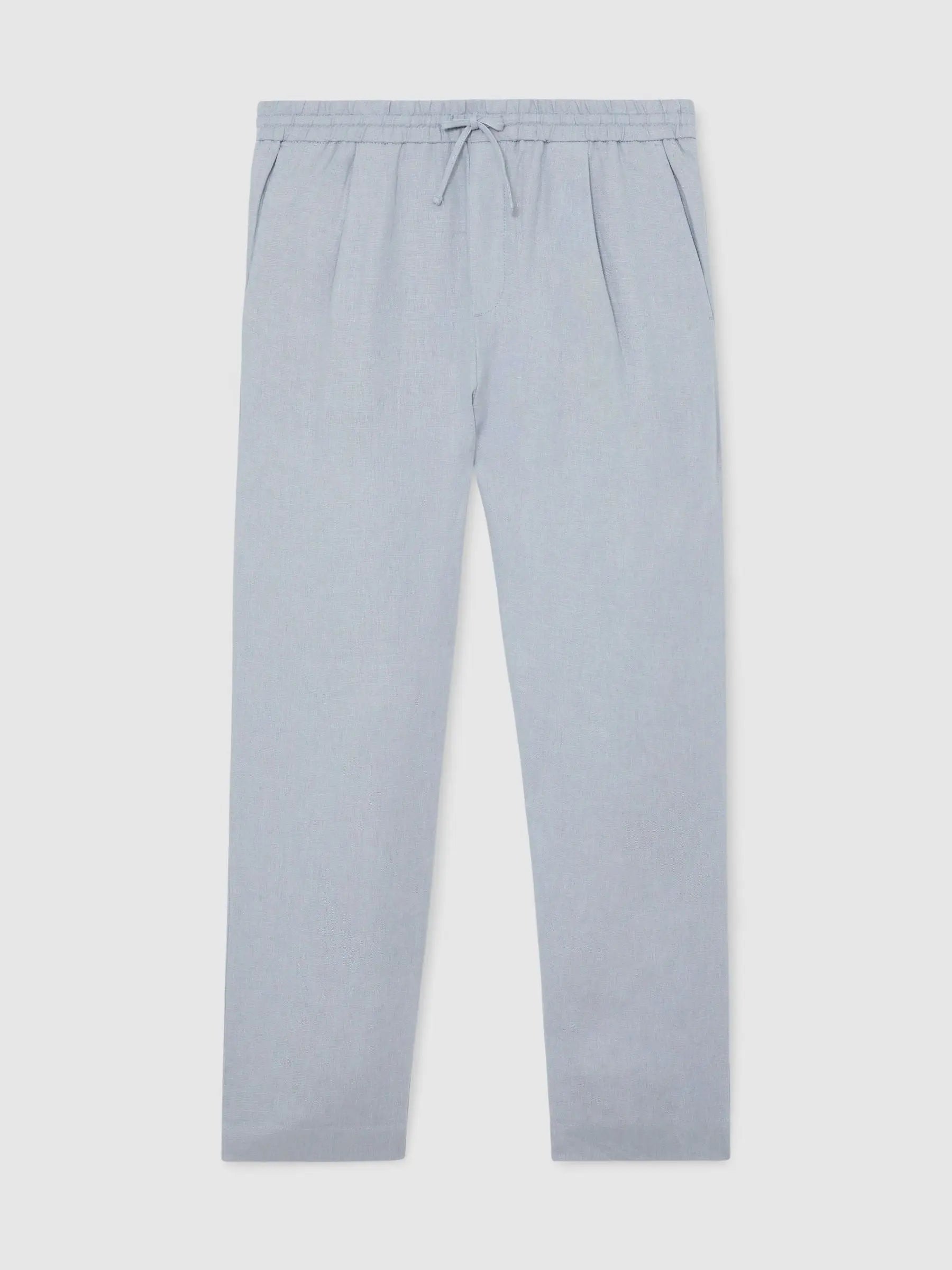 Washed Linen Trousers, Relaxed Fit