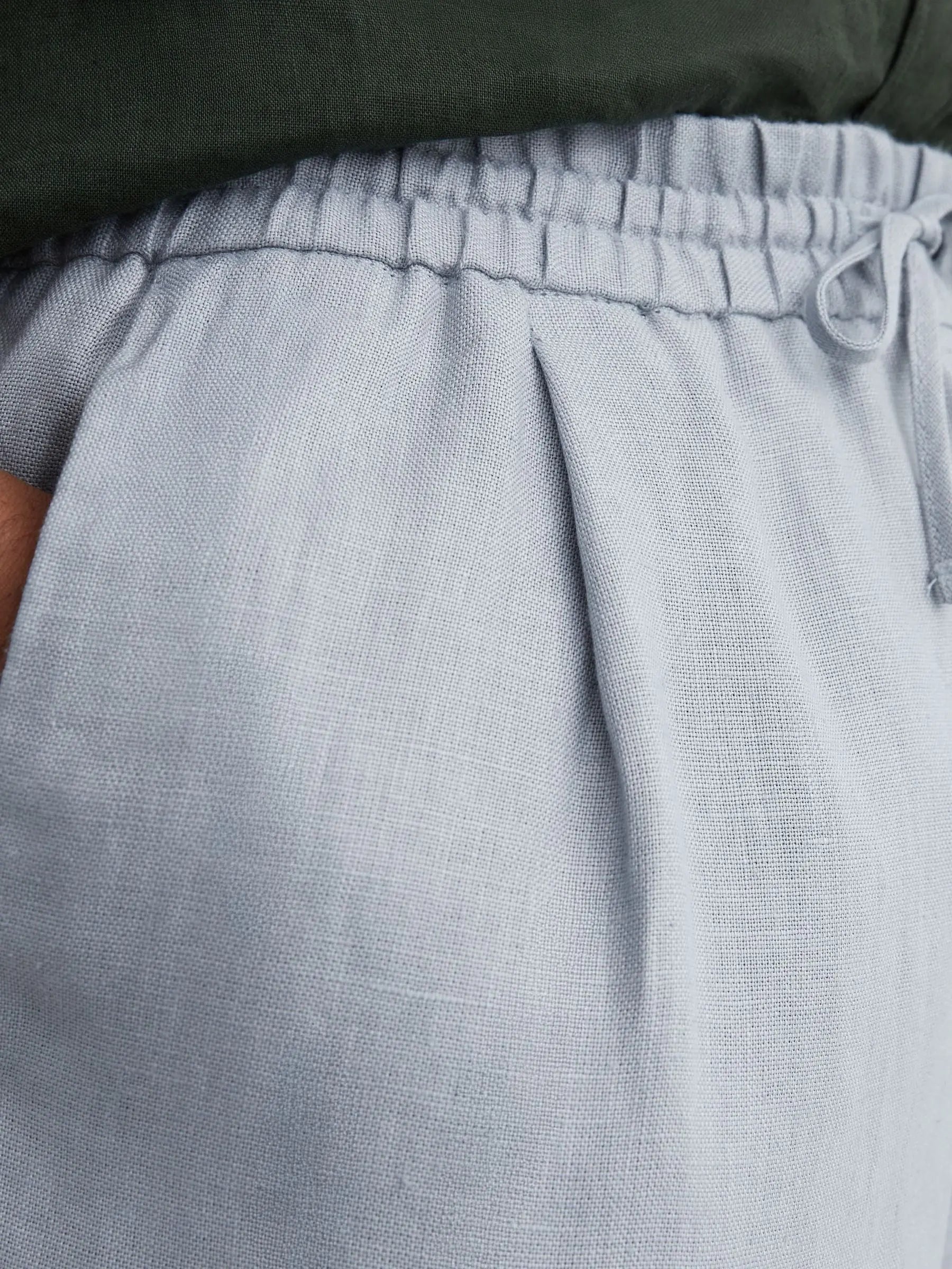Washed Linen Trousers, Relaxed Fit