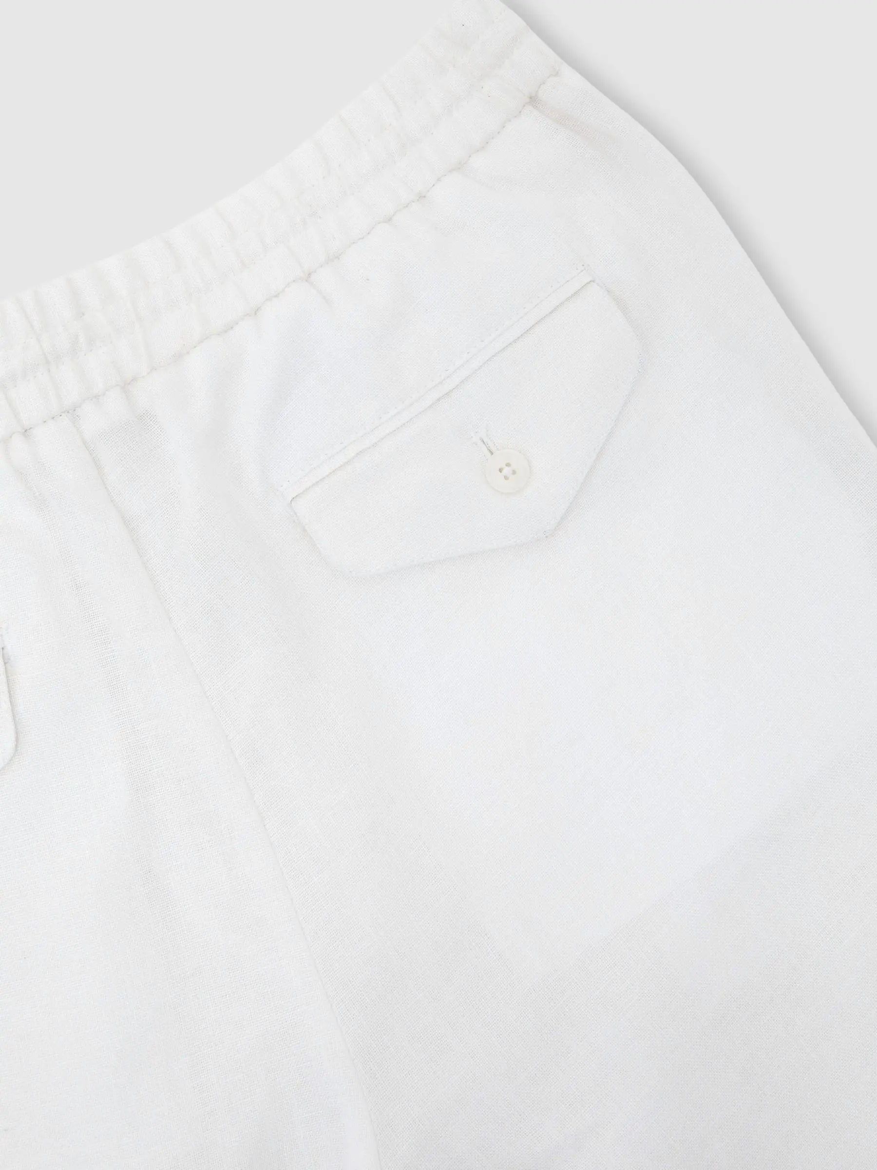 Washed Linen Trousers, Relaxed Fit