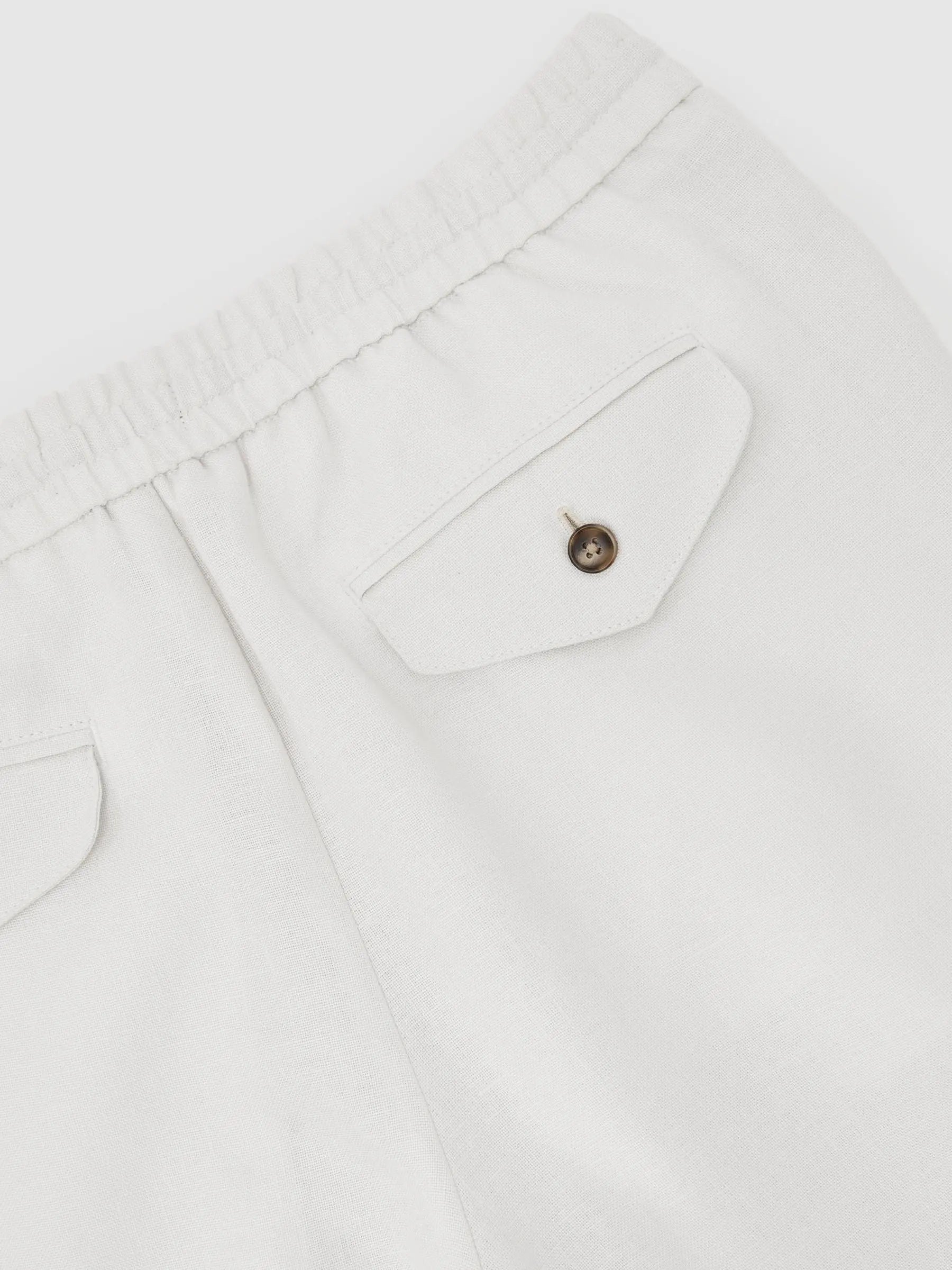 Washed Linen Trousers, Relaxed Fit
