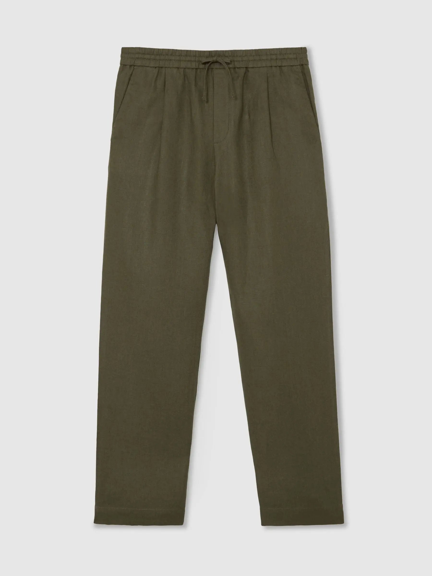 Washed Linen Trousers, Relaxed Fit