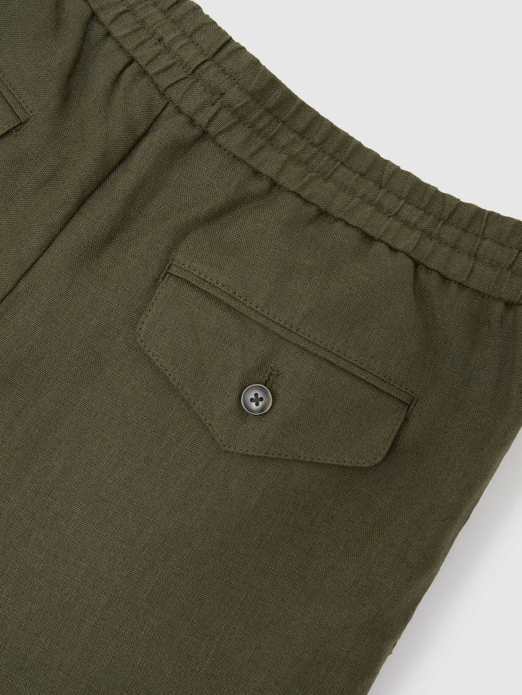 Washed Linen Trousers, Relaxed Fit