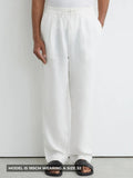 Washed Linen Trousers, Relaxed Fit