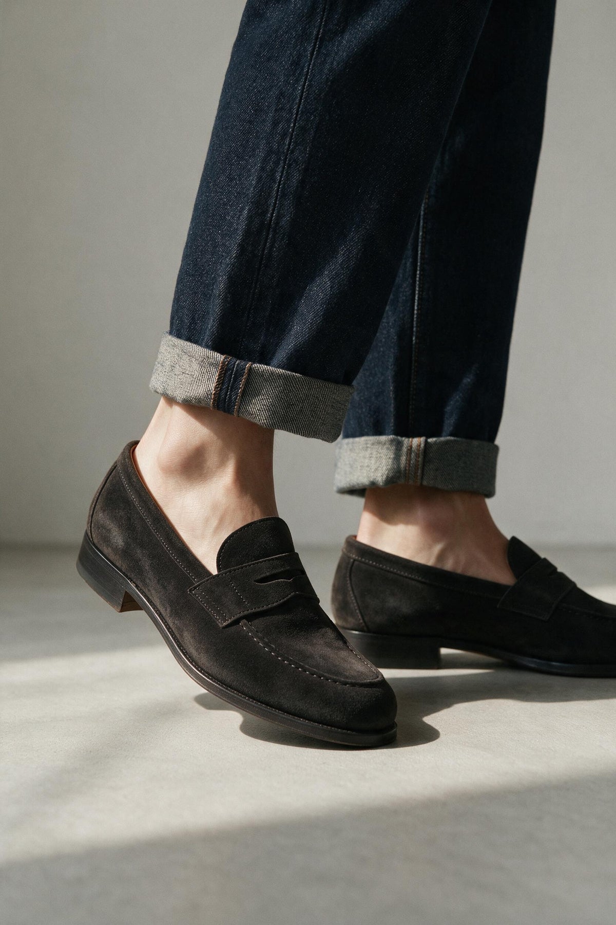 Suede Penny Loafer close-up
