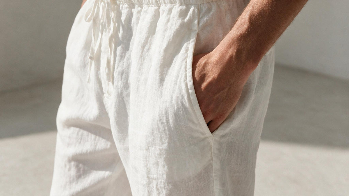 Washed Linen Trousers homepage panel