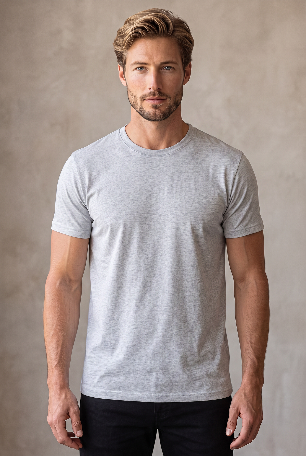 Classic Crew Tee - Light Grey