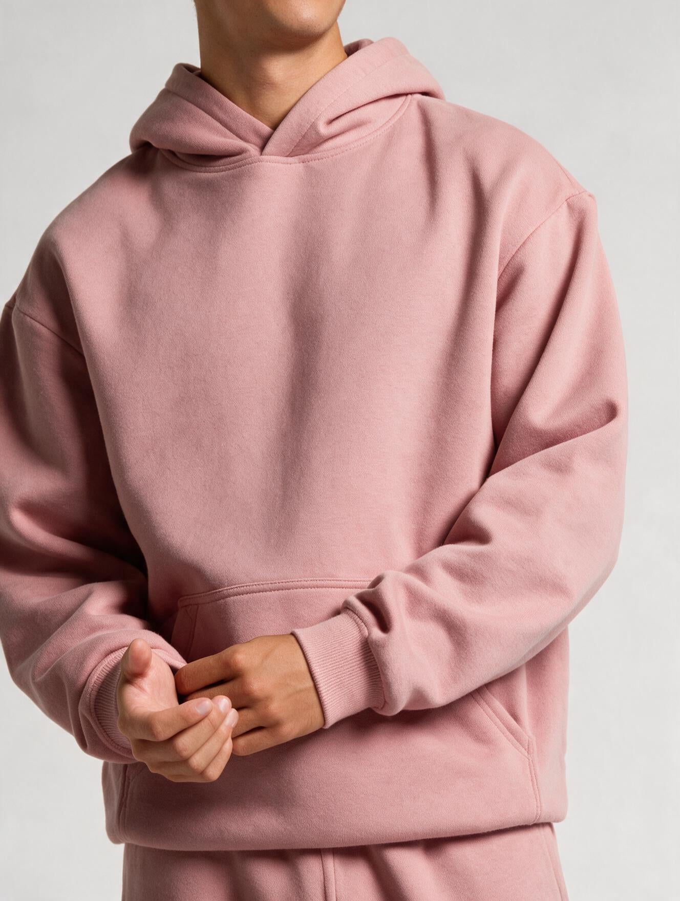 Heavyweight Hoodie - Pink - fixed