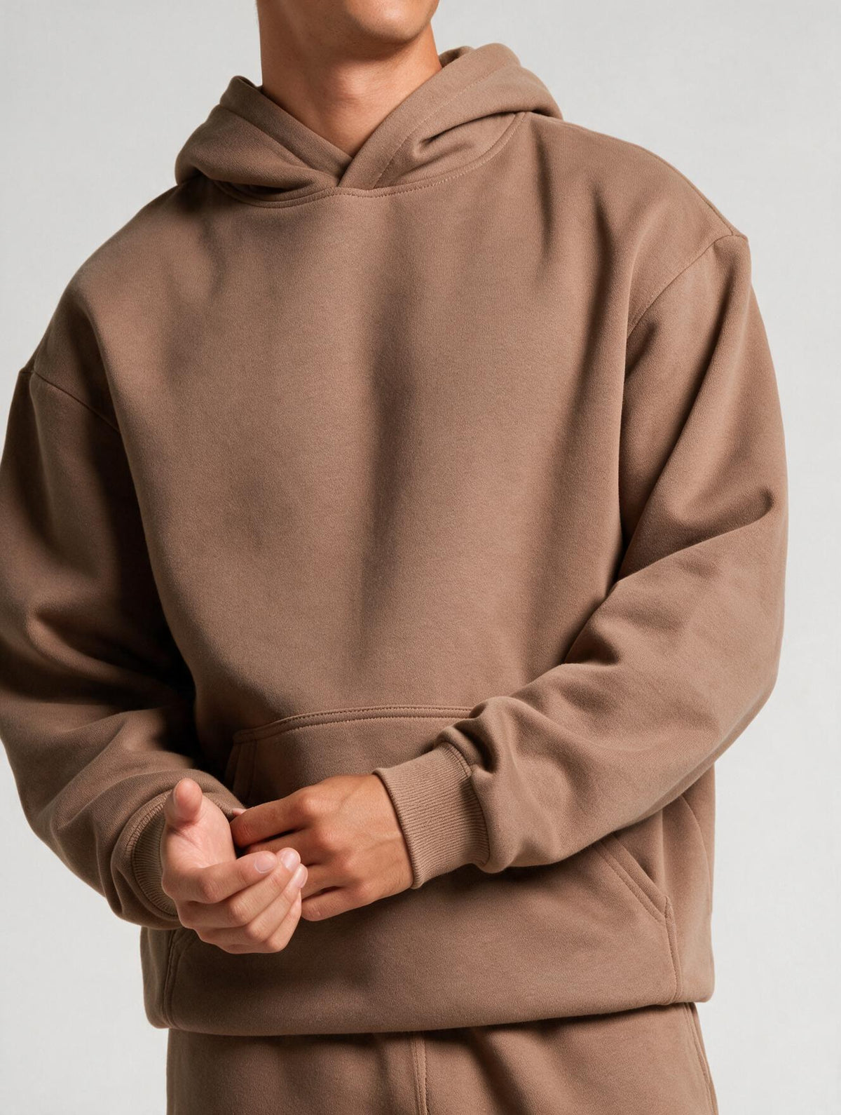 Heavyweight Hoodie - Praline Nude - fixed