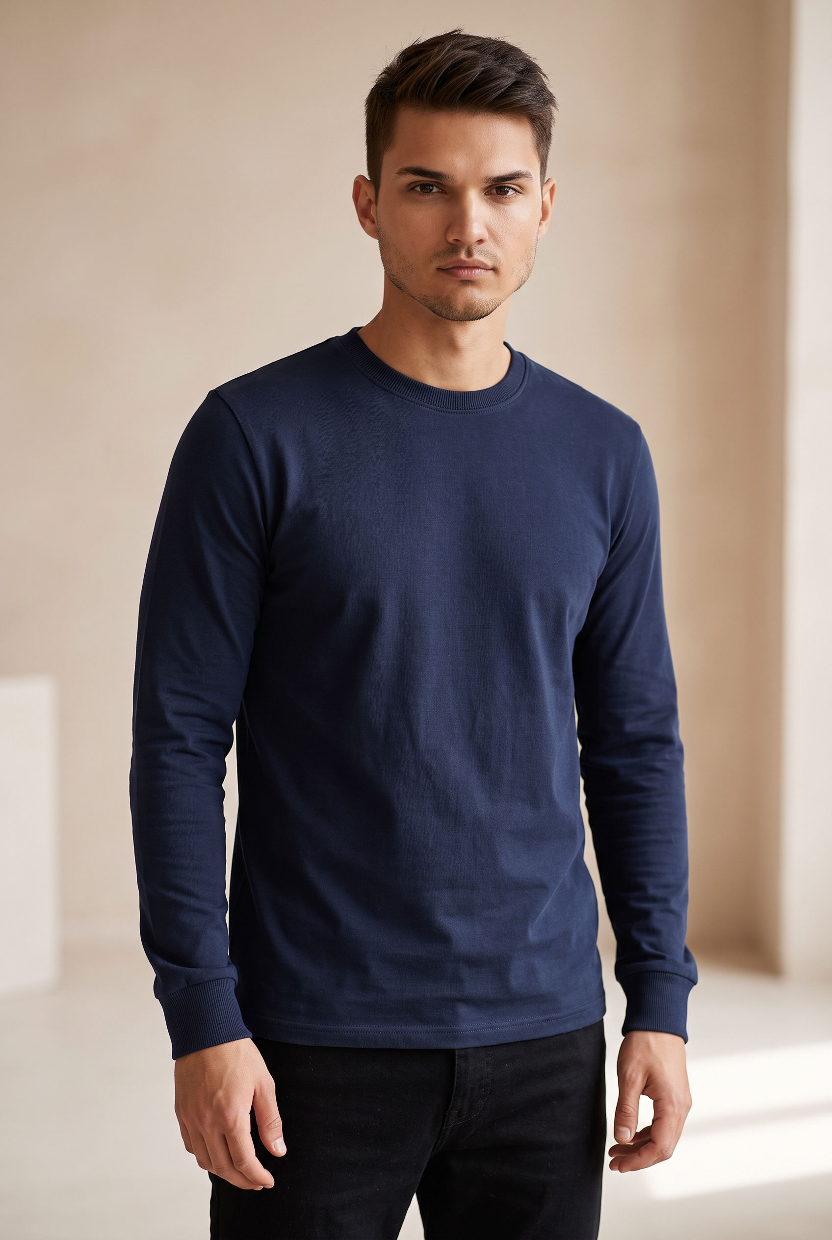 Long-Sleeve Crew - Navy