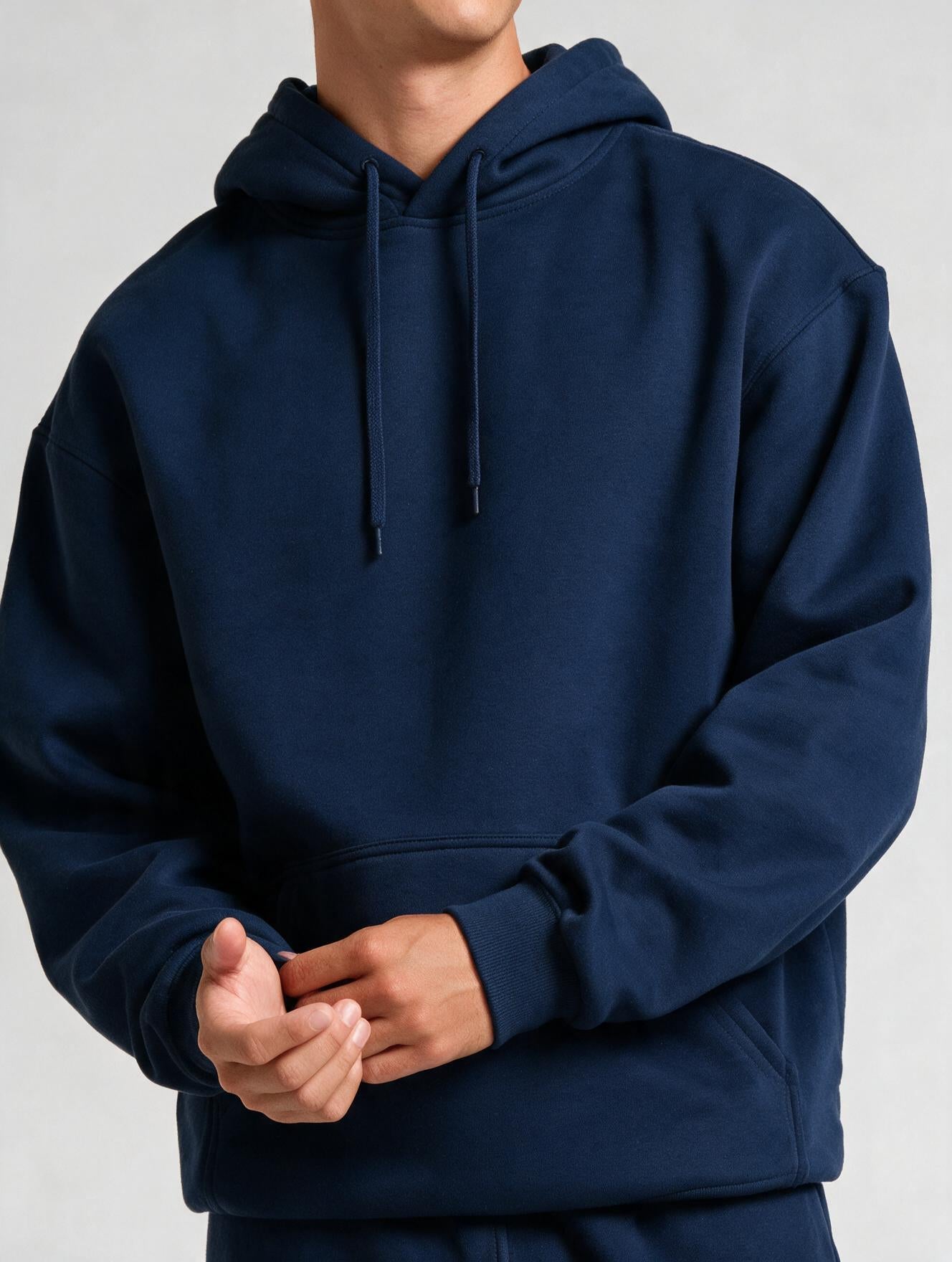 Heavyweight Hoodie - Navy - fixed