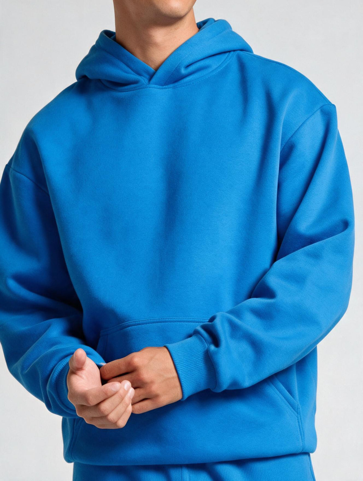 Heavyweight Hoodie - Bright Blue - fixed