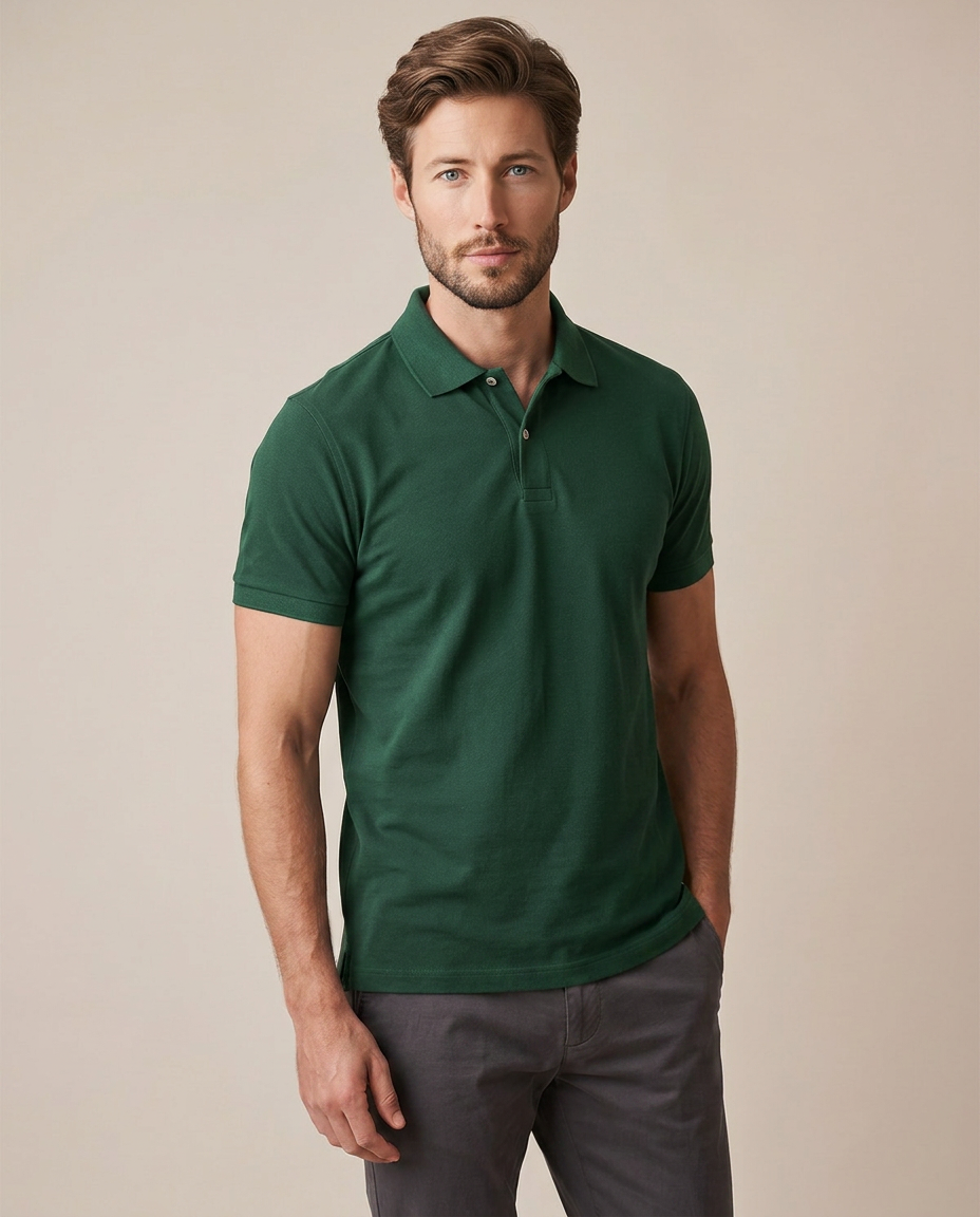 Everyday Cotton Polo - Green