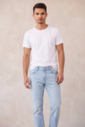 Five-Pocket Colored Denim - Ocean Blue