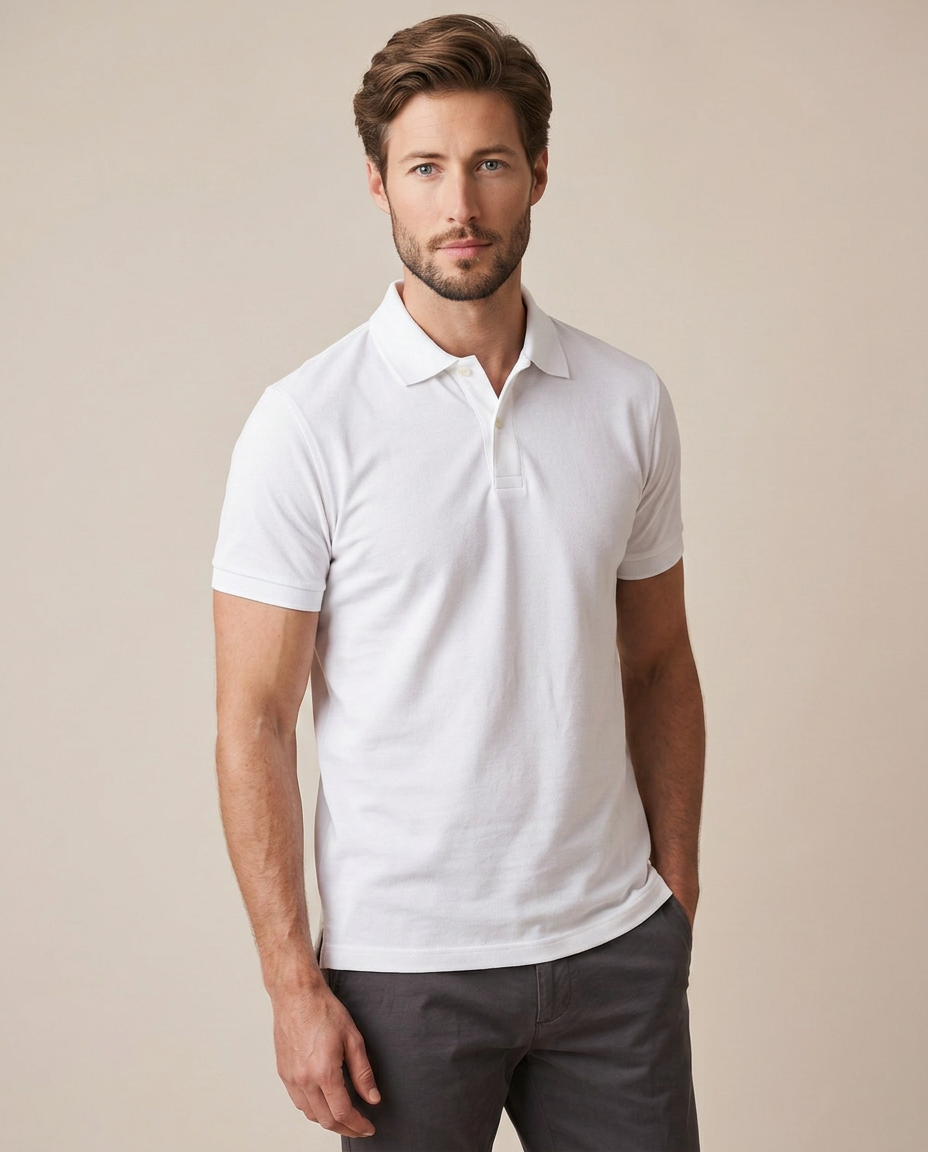 Everyday Cotton Polo - White