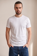 Mercerized Cotton Tee - White