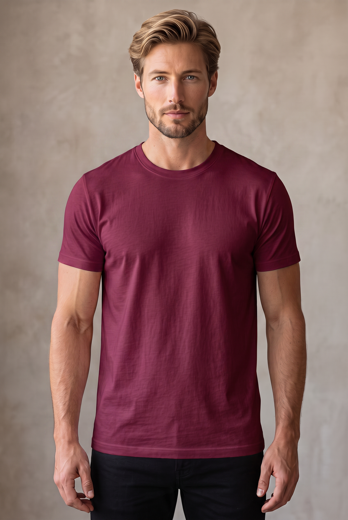 Classic Crew Tee - Burgundy