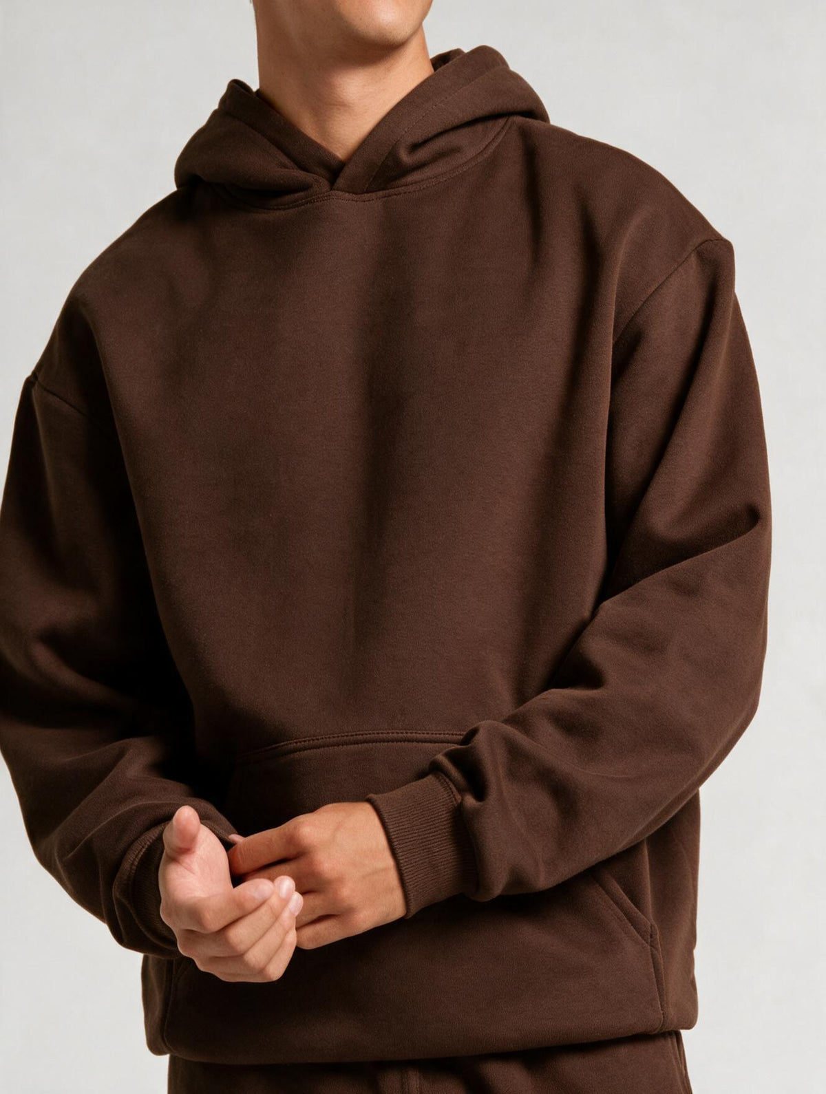 Heavyweight Hoodie - Brown - fixed