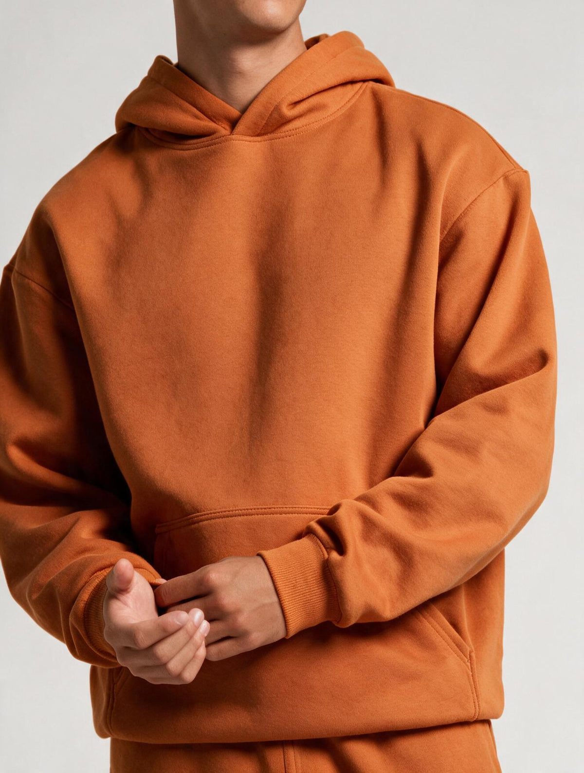 Heavyweight Hoodie - Orange - fixed